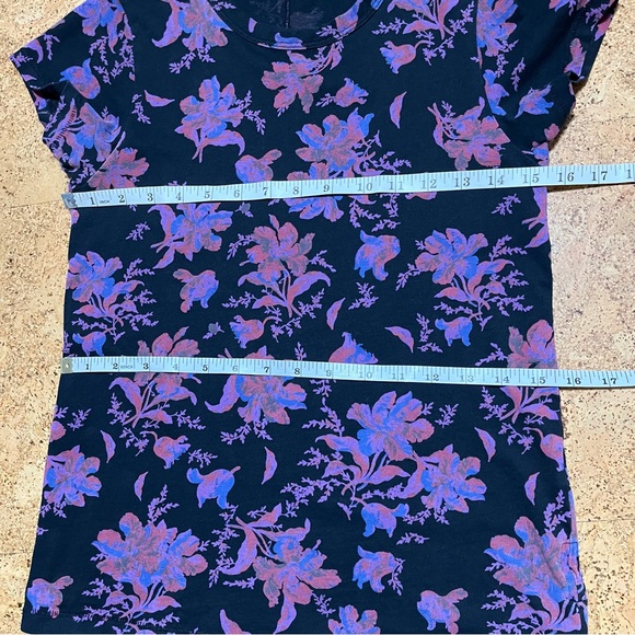 Rag & Bone All Over Floral Organic Cotton Fitted Short Sleeve Tee Sz S - Picture 9 of 10